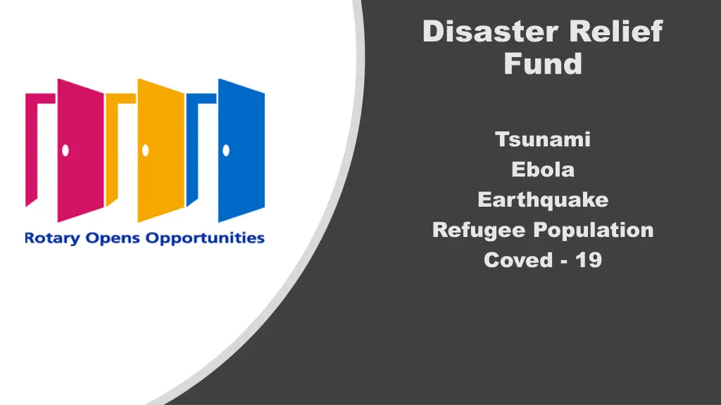disaster relief fund