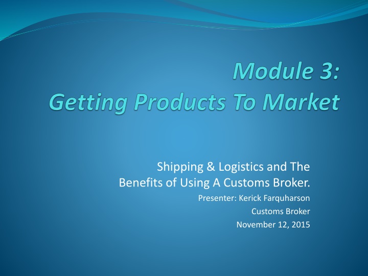 shipping logistics and the benefits of using