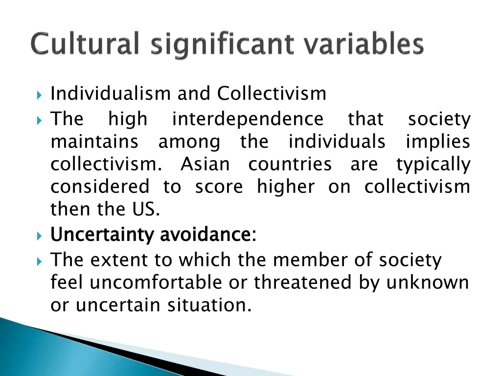 individualism and collectivism the maintains