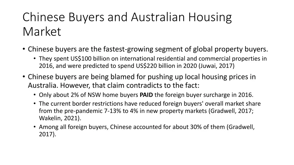 chinese buyers and australian housing market