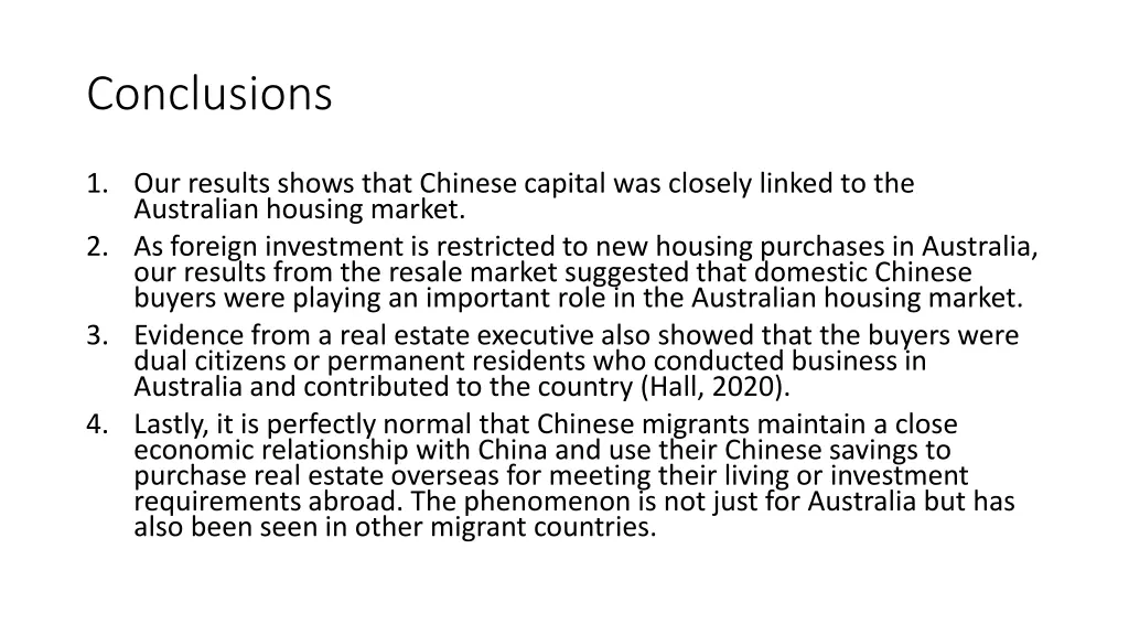 conclusions