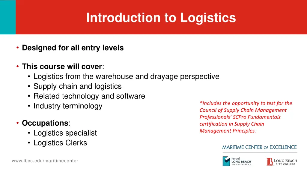 introduction to logistics