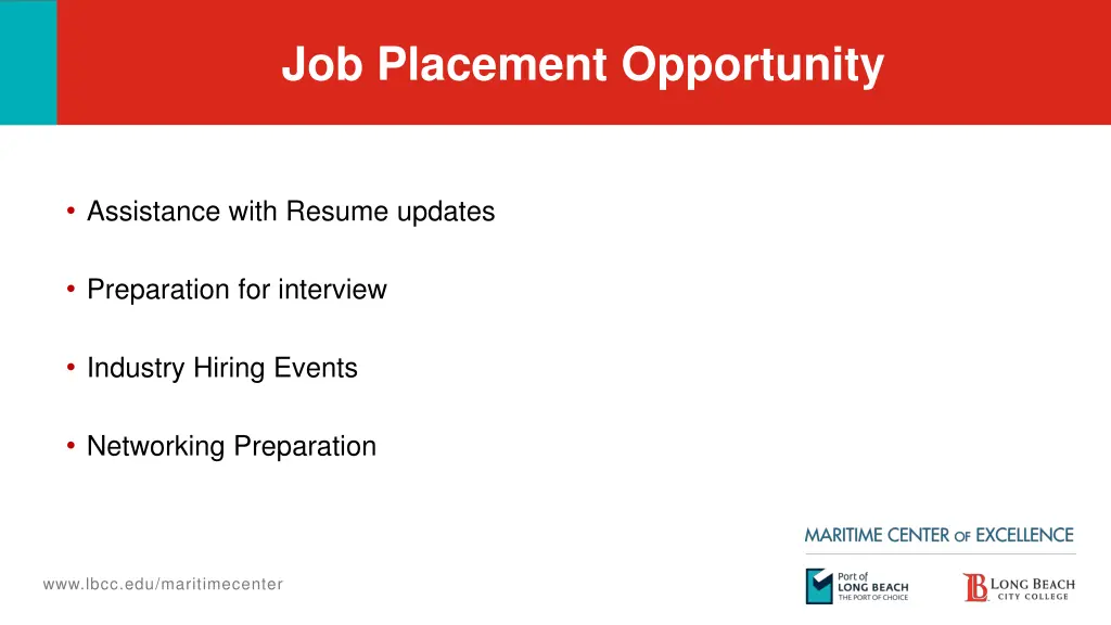 job placement opportunity