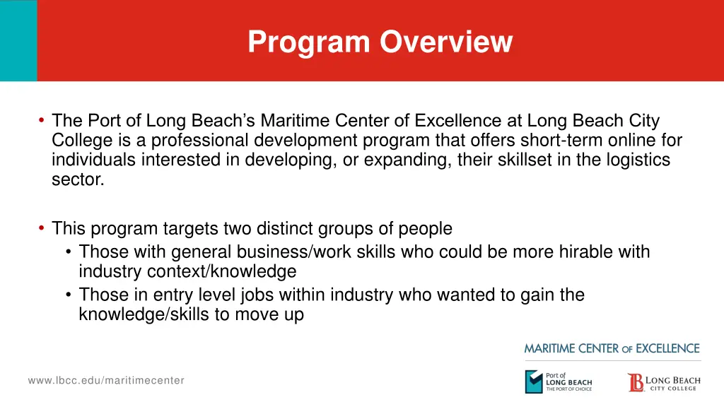 program overview