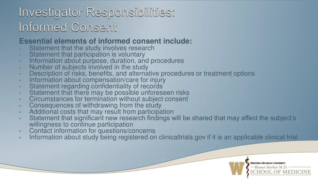 essential elements of informed consent include