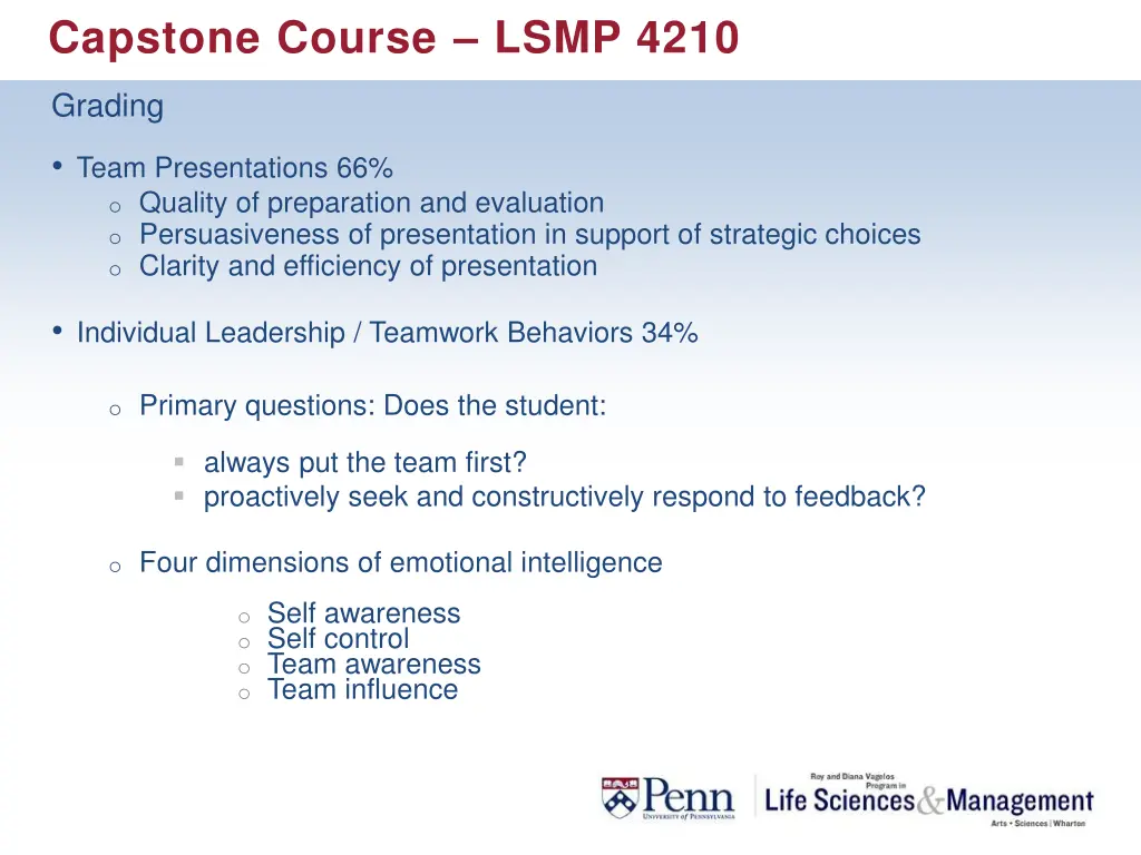capstone course lsmp 4210 1