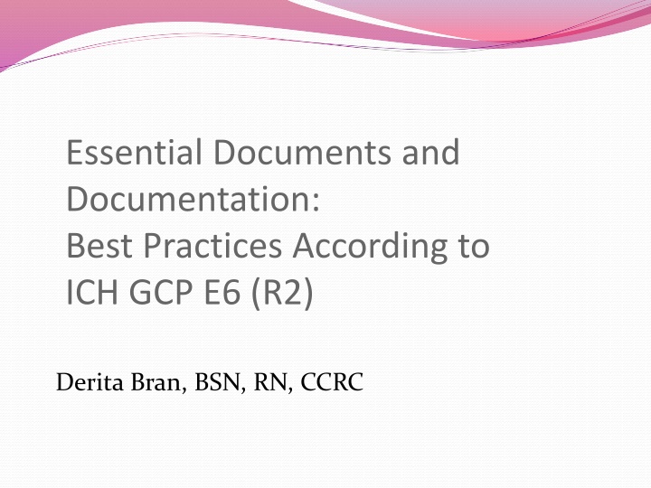 essential documents and documentation best
