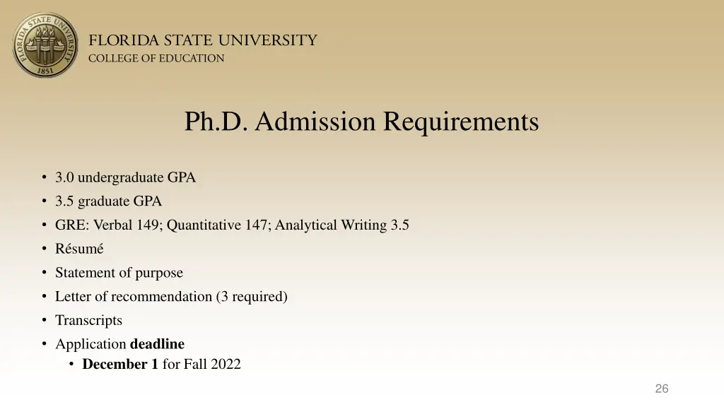ph d admission requirements
