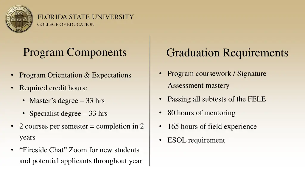 program components