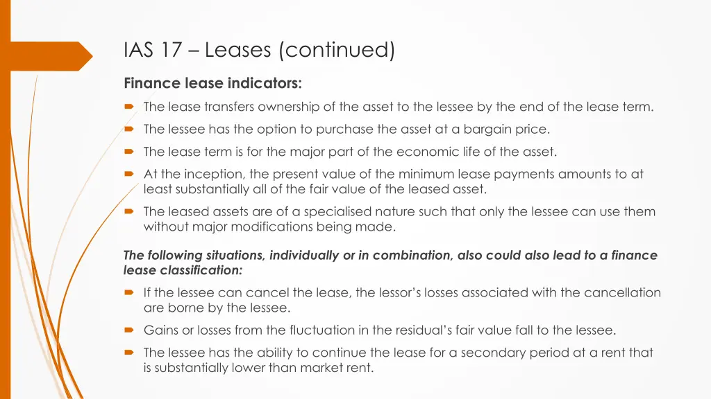 ias 17 leases continued
