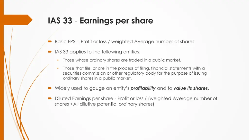 ias 33 earnings per share