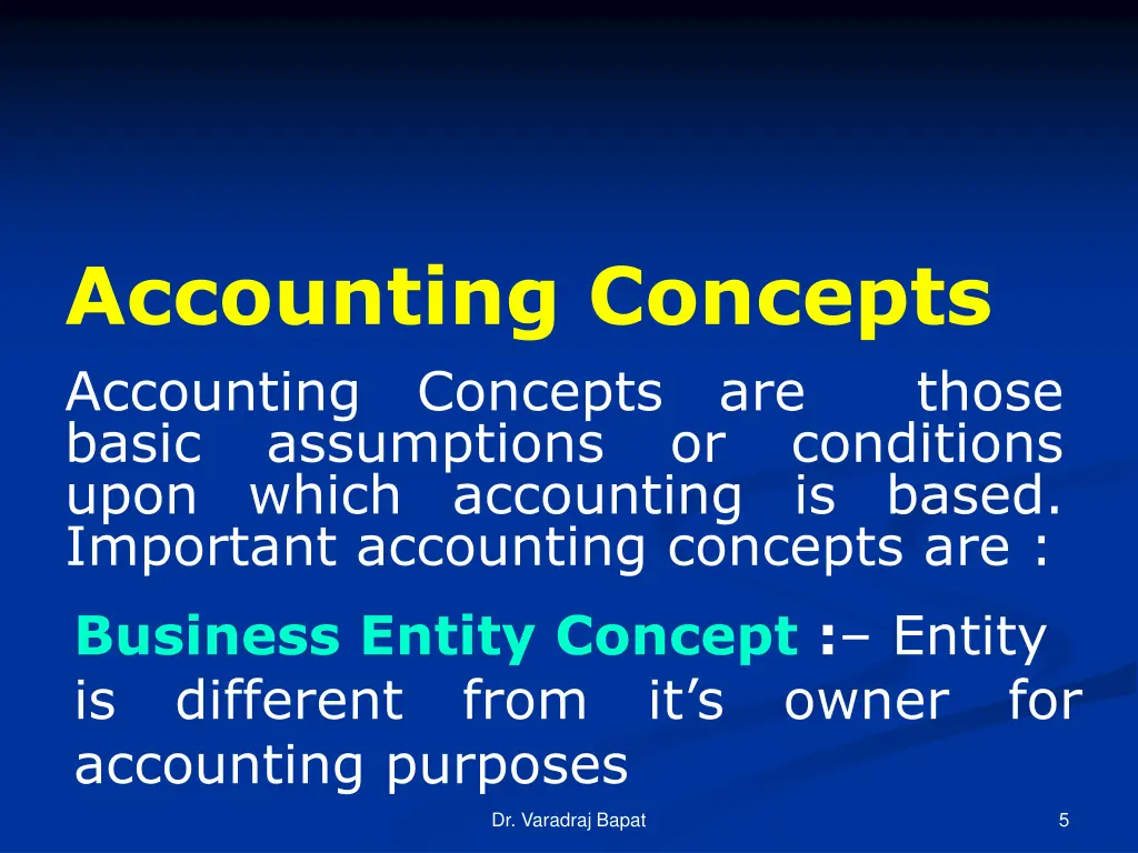 accounting concepts