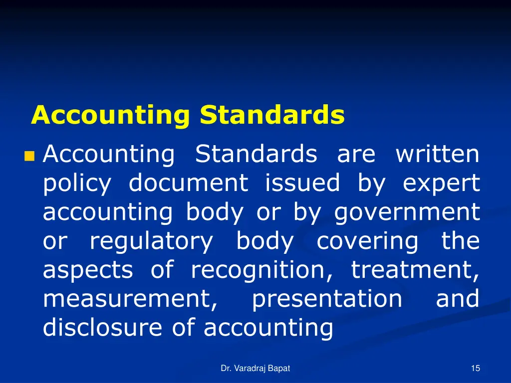 accounting standards