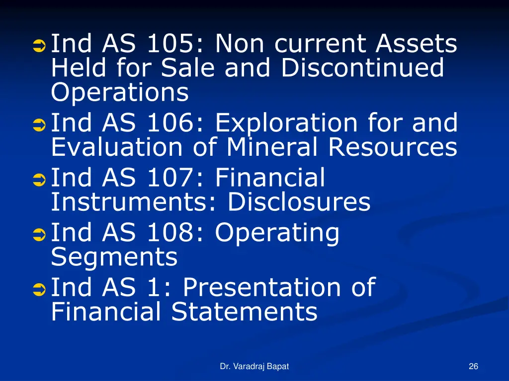ind as 105 non current assets held for sale