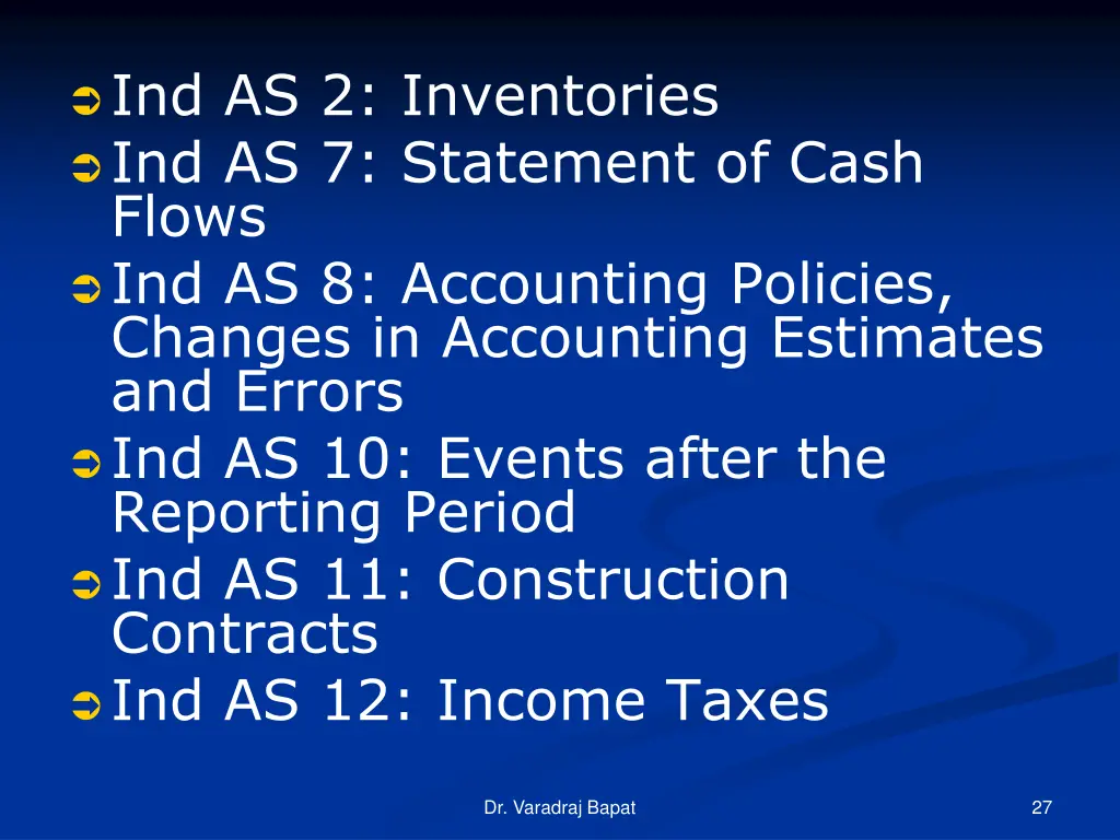 ind as 2 inventories ind as 7 statement of cash