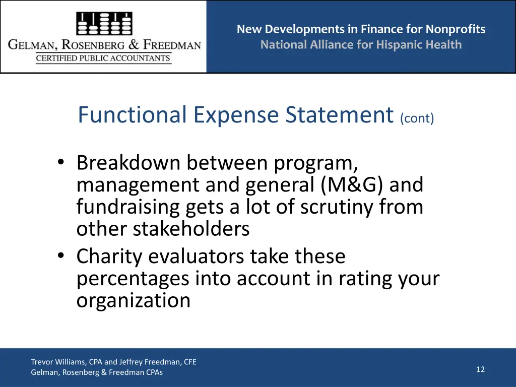 new developments in finance for nonprofits 11