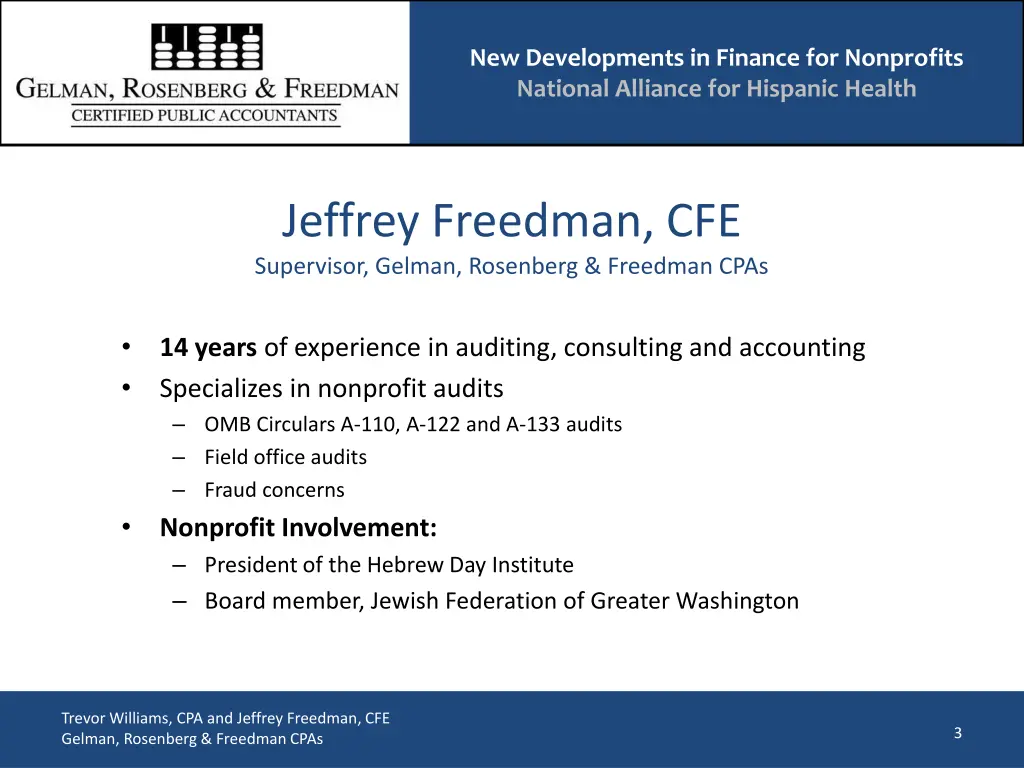 new developments in finance for nonprofits 2