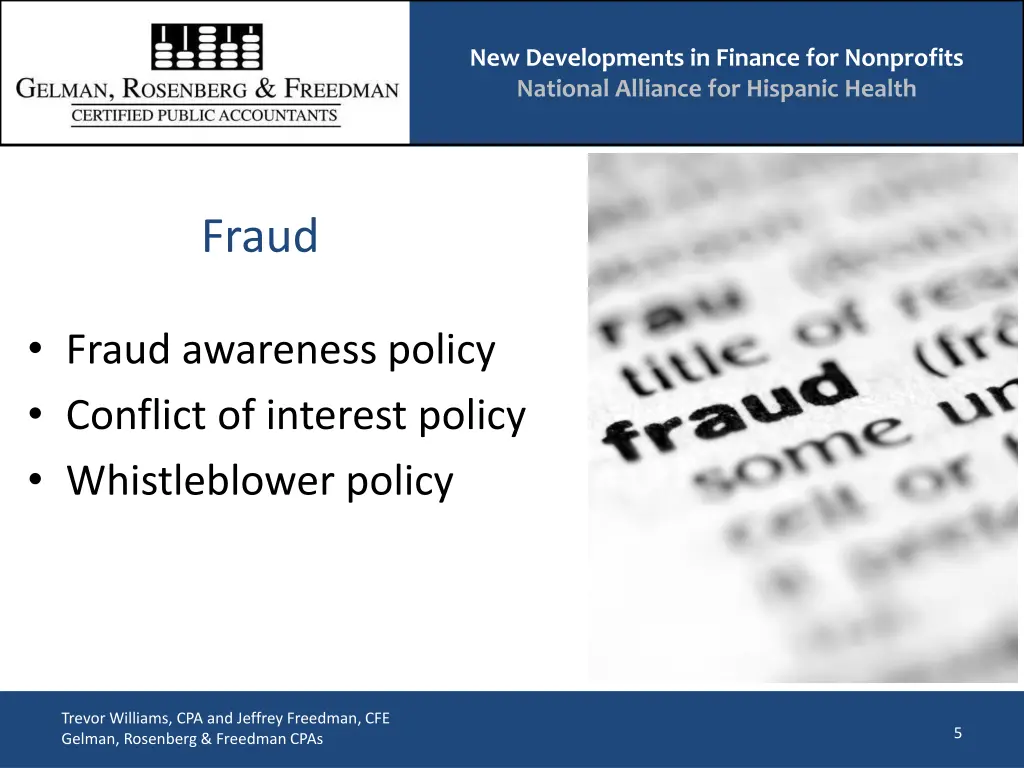 new developments in finance for nonprofits 4