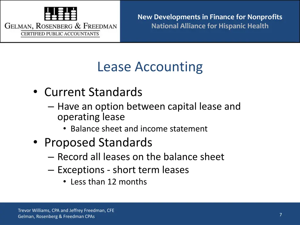 new developments in finance for nonprofits 6