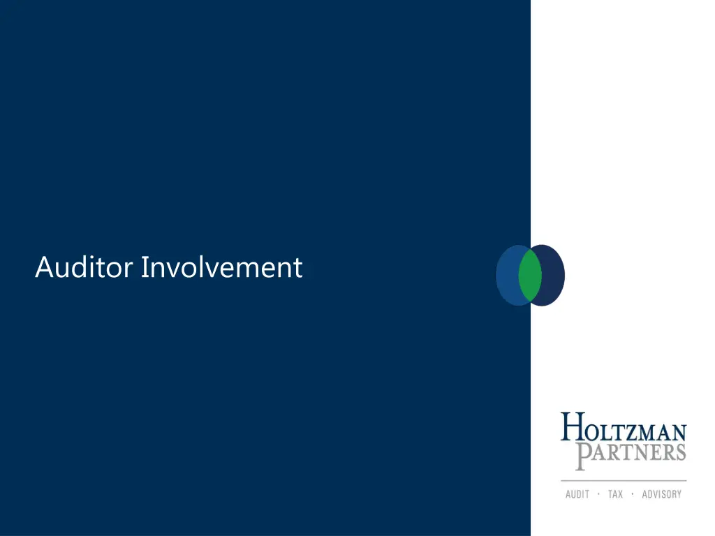 auditor involvement