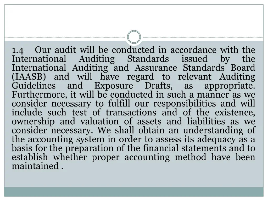 1 4 international international auditing