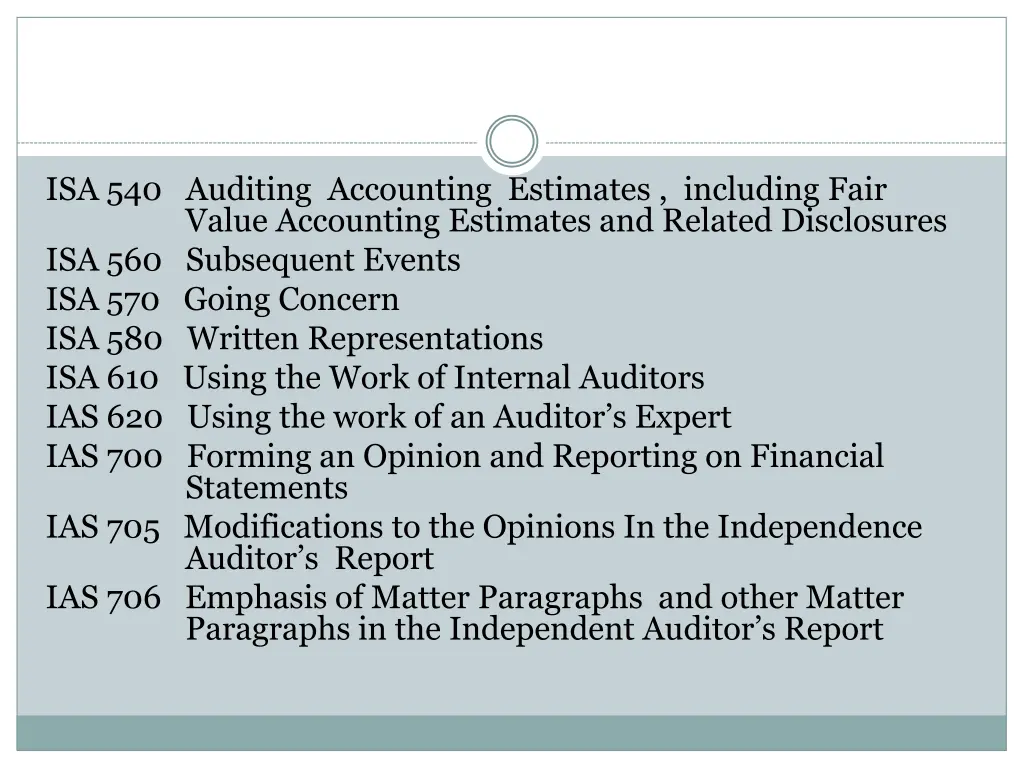 isa 540 auditing accounting estimates including