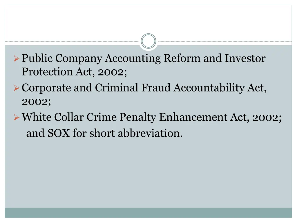public company accounting reform and investor