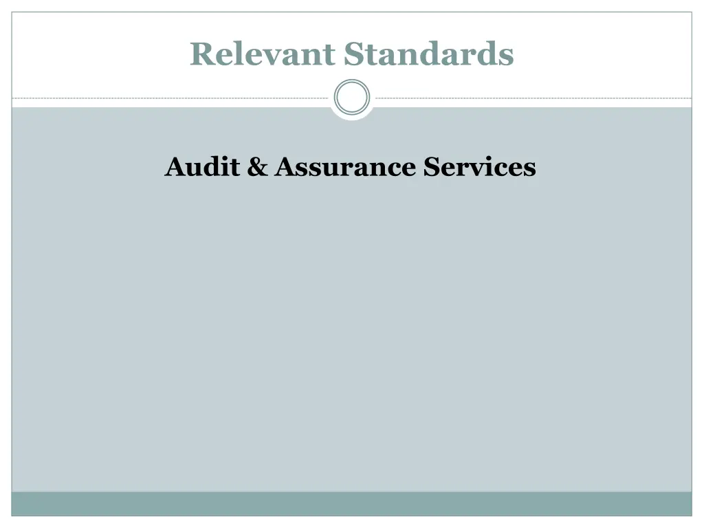 relevant standards