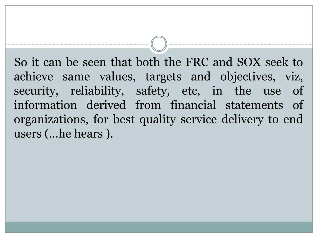 so it can be seen that both the frc and sox seek