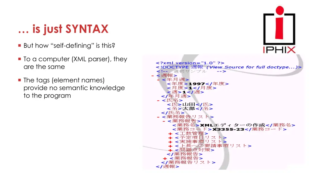 is just syntax