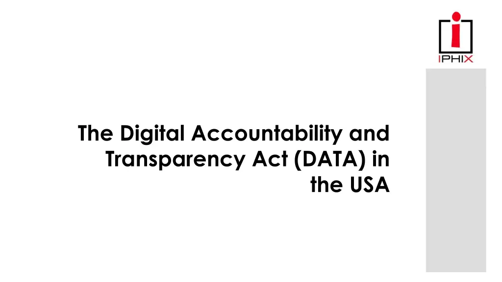 the digital accountability and transparency