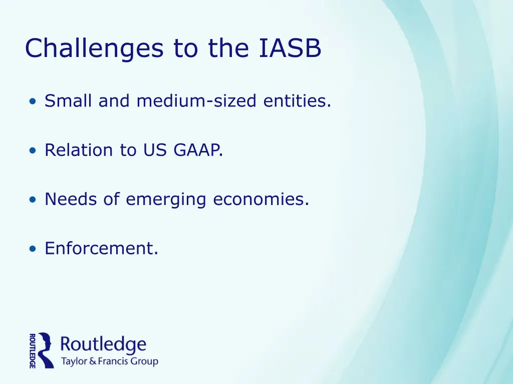 challenges to the iasb