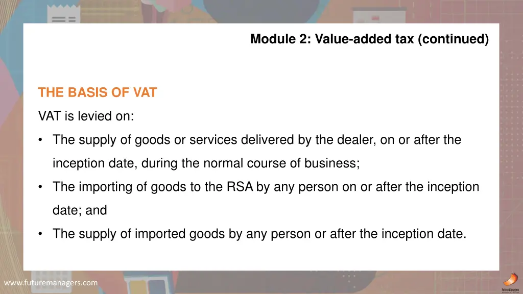 module 2 value added tax continued 1