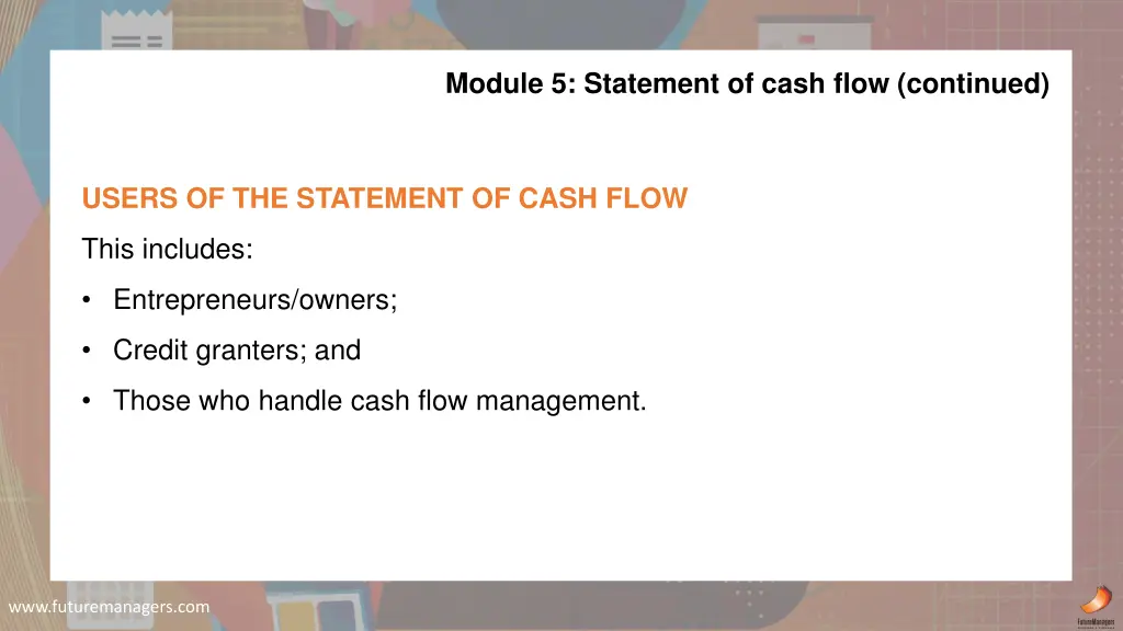module 5 statement of cash flow continued 1