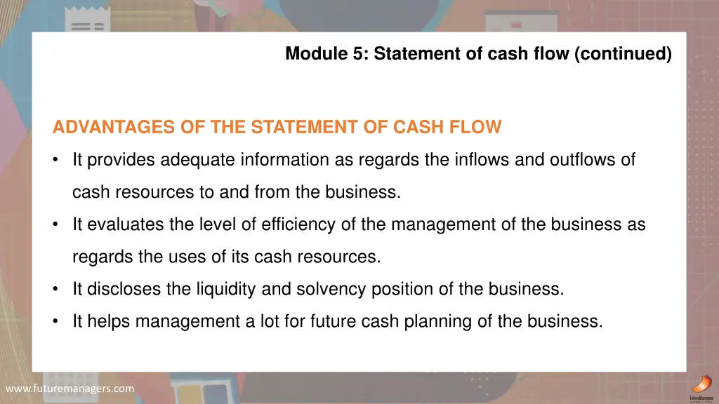 module 5 statement of cash flow continued 3