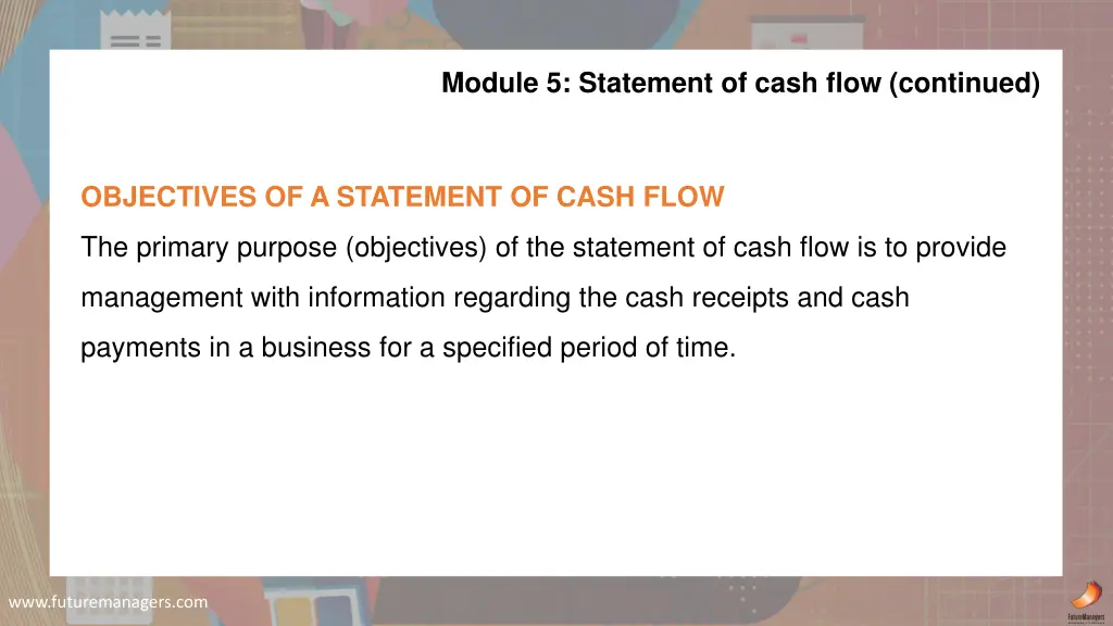 module 5 statement of cash flow continued