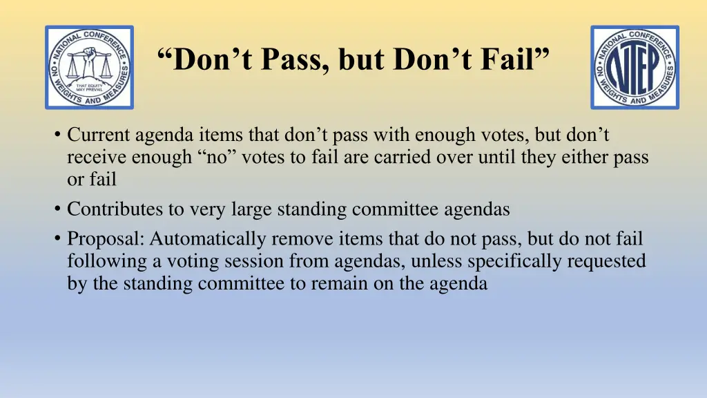 don t pass but don t fail
