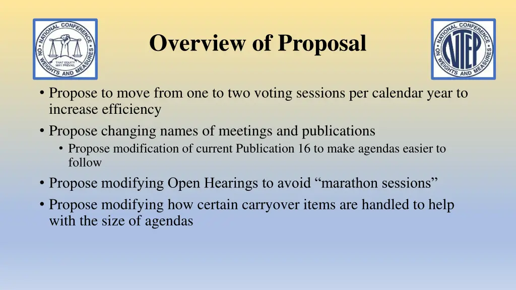 overview of proposal
