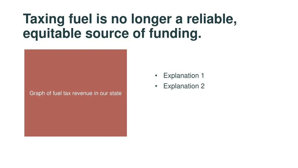 taxing fuel is no longer a reliable equitable