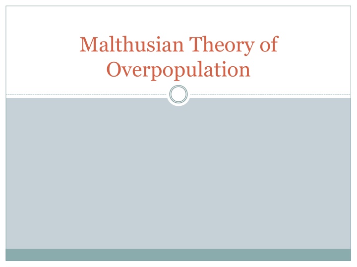 malthusian theory of overpopulation