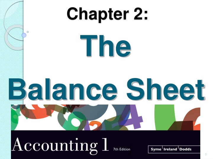chapter 2 the balance sheet