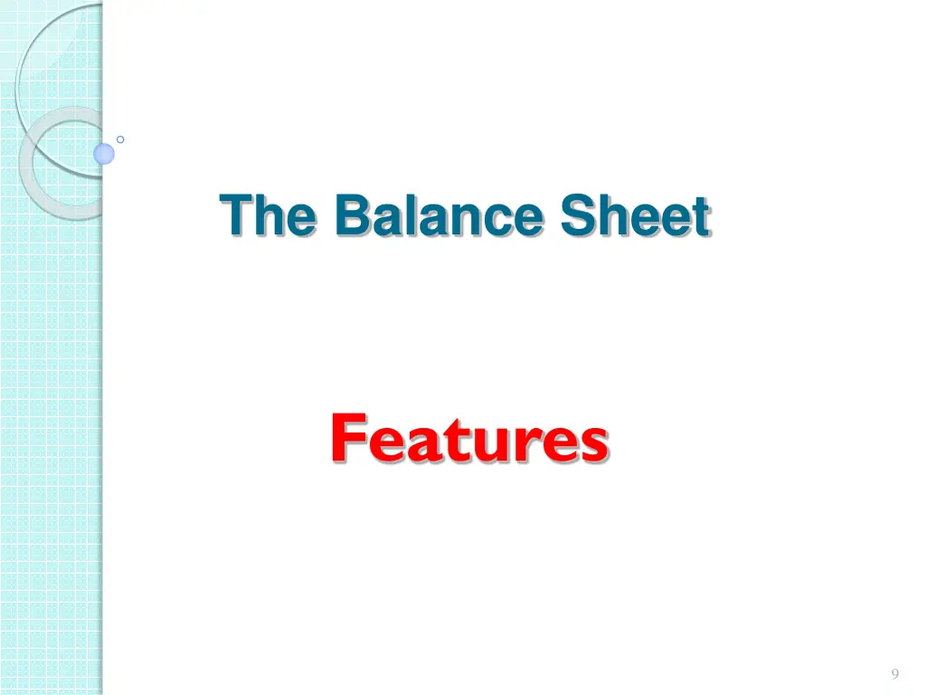 the balance sheet 1