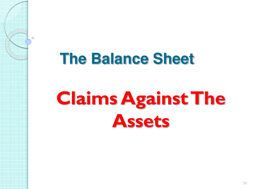 the balance sheet 4