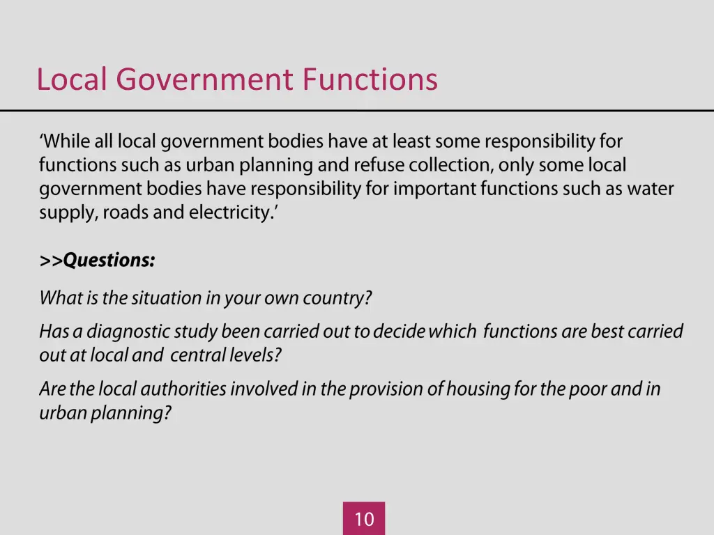 local government functions