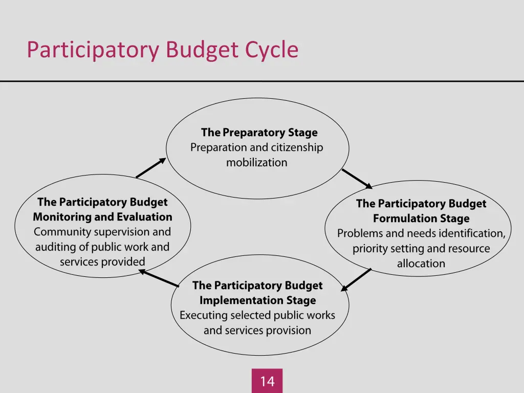 participatory budget cycle