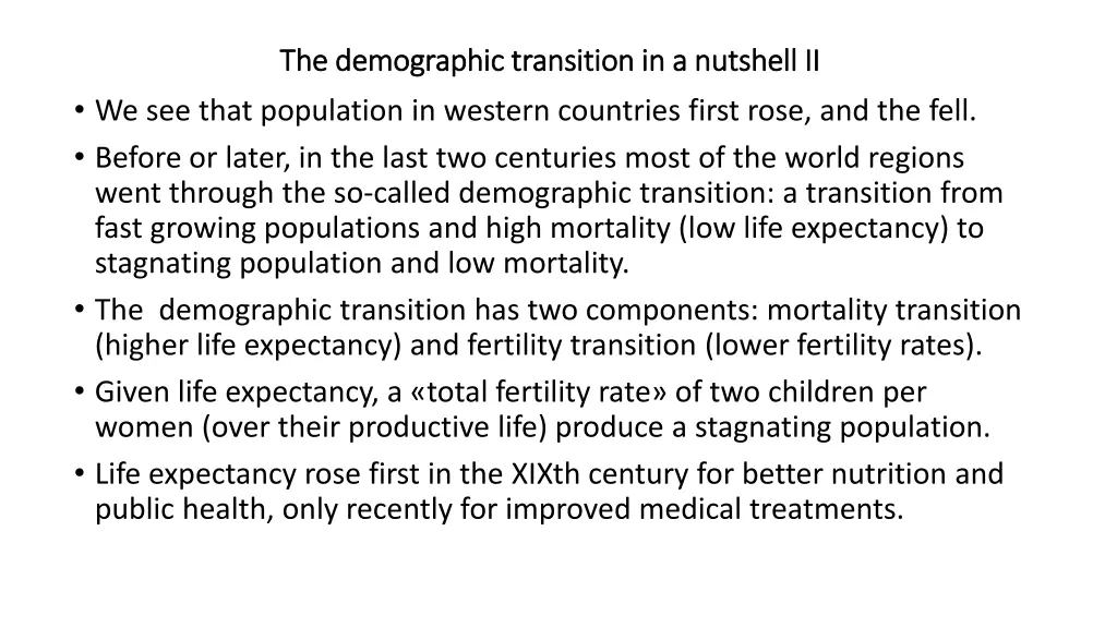 the the demographic demographic transition 1