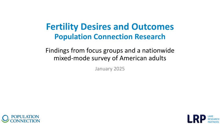 fertility desires and outcomes population