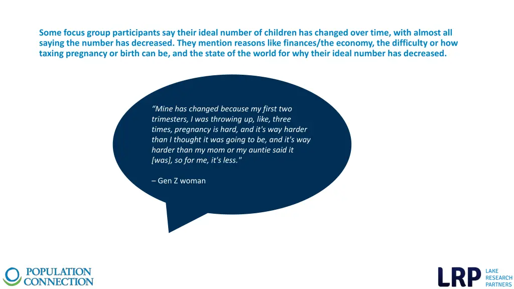some focus group participants say their ideal