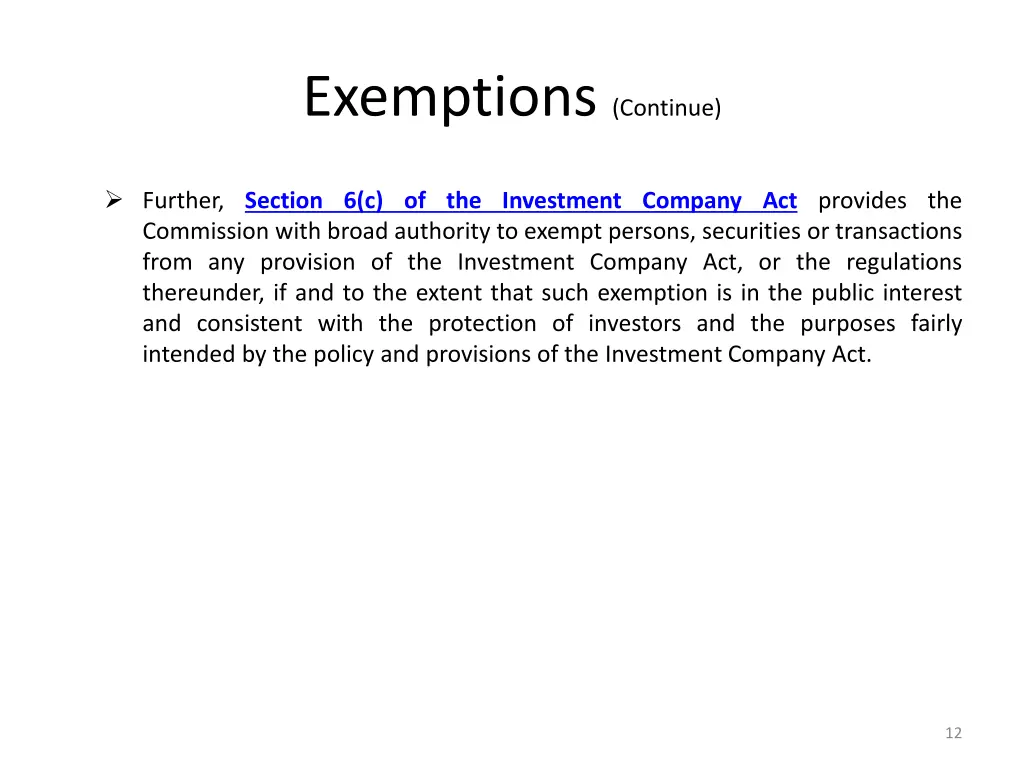exemptions continue 1