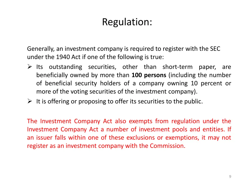 regulation